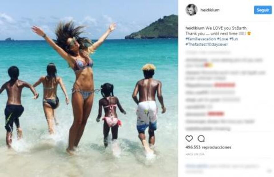 Heidi Klum posa "topless"