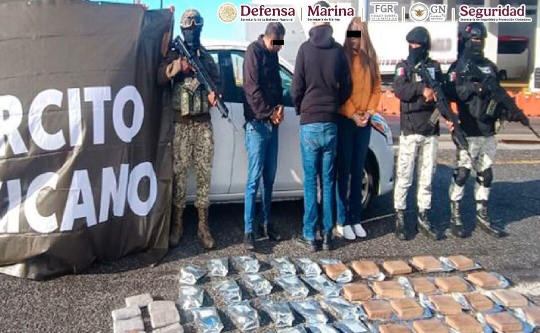 Detenidos Baja California por transportación de narcóticos. Foto: Especial