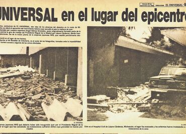 Cuatro estados reportaron afectaciones y damnificados en los terremotos de 1985