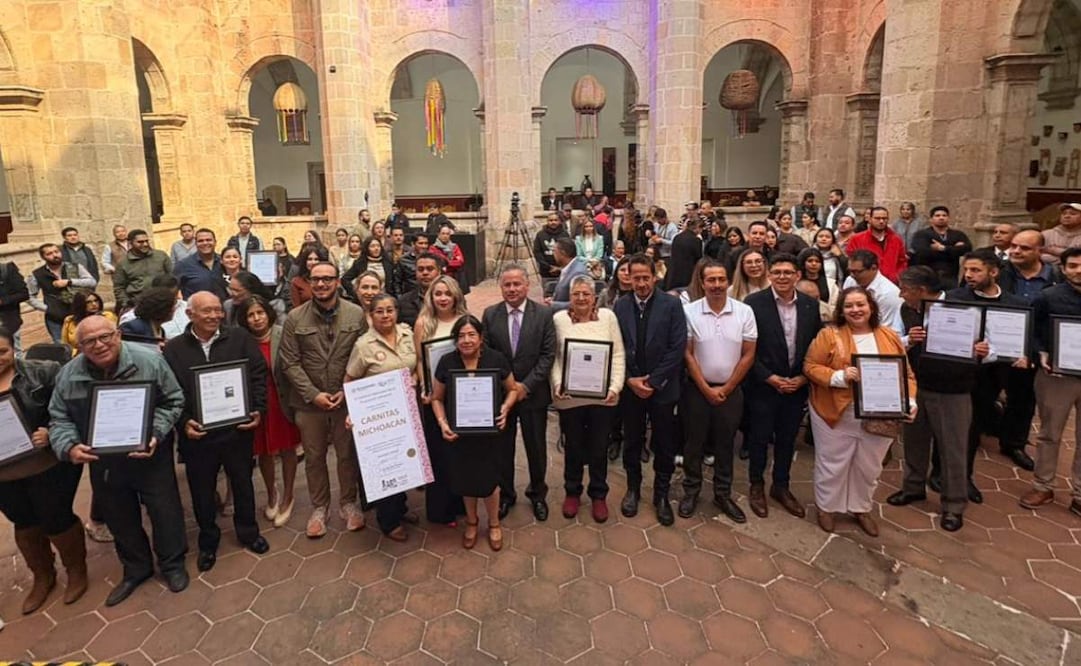 El IMPI otorga certificación a "Carnitas de Michoacán". (09/12/25) Foto: IMPI