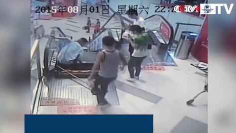 Amputan pierna a trabajador atrapado por escalera eléctrica