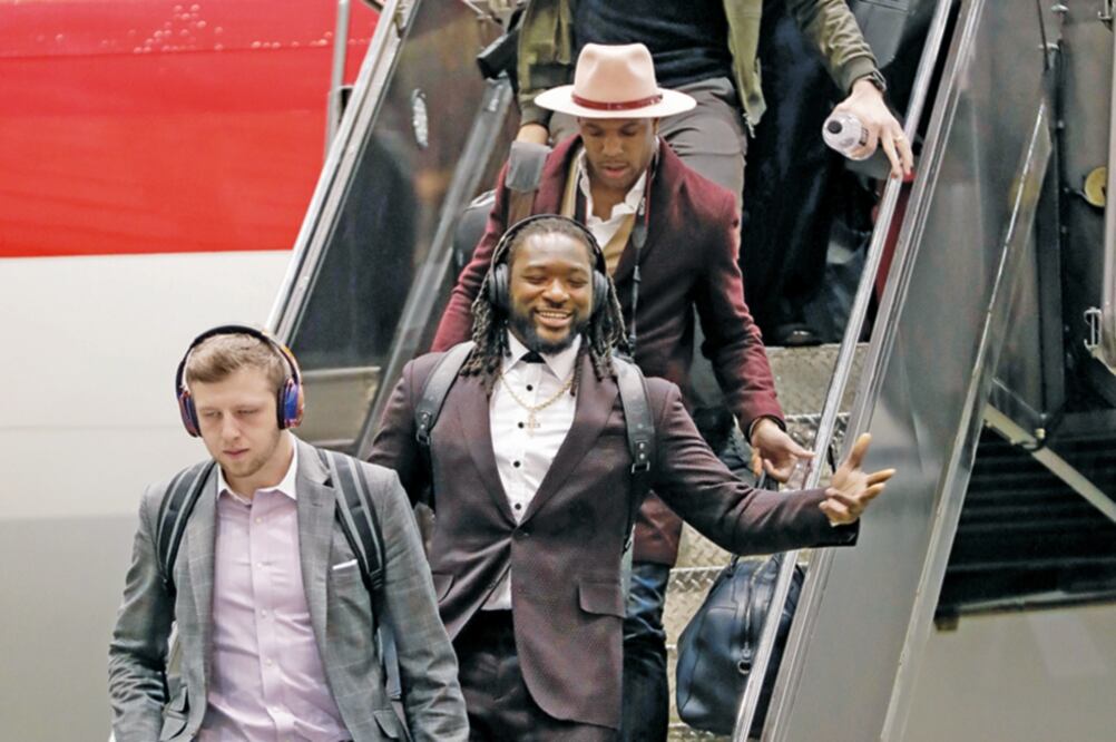 El equipo de Filadelfia llegó un día antes del día de medios. (AP)