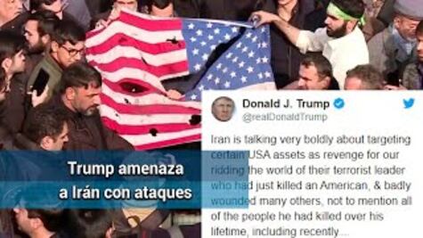 Trump amenaza a Irán con atacar 52 puntos en caso de agresiones contra EU