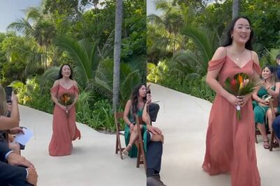 Dama de honor vive aterrador momento camino al altar que deja sin palabras a los invitados