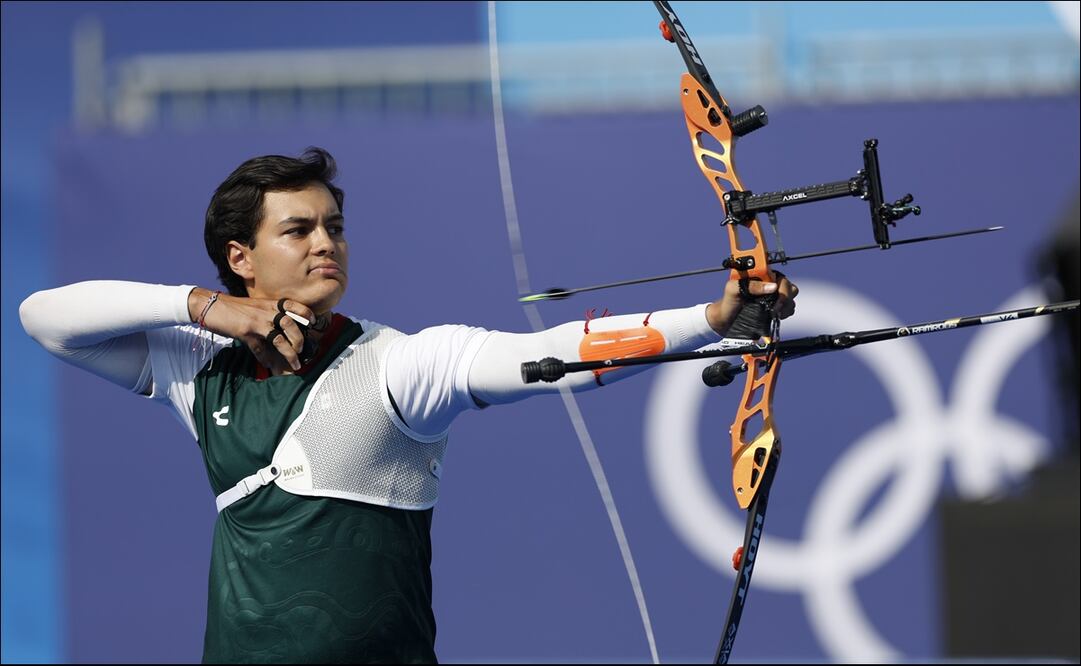Matías Grande quedó eliminado en los octavos de final del tiro con arco en París 2024 - Foto: Xinhua