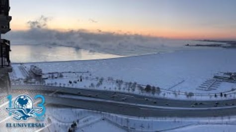 Así se ve Chicago congelado 