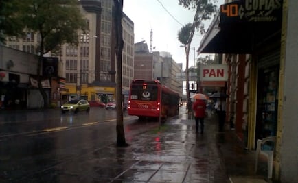 Se registra fuerte lluvia en norte, centro y poniente de la CDMX