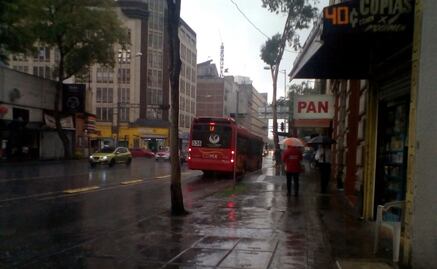 Se registra fuerte lluvia en norte, centro y poniente de la CDMX