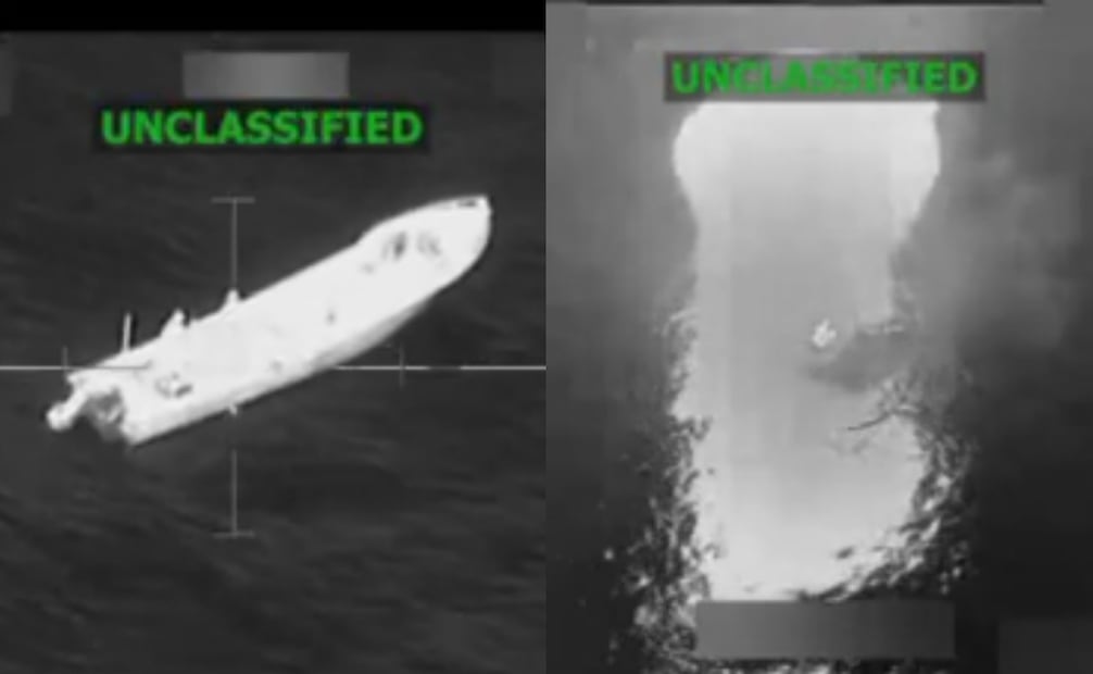 Ataques con misiles balísticos contra dos embarcaciones operadas por organizaciones terroristas designadas. Foto: Captura de video tomado de X @SecWar