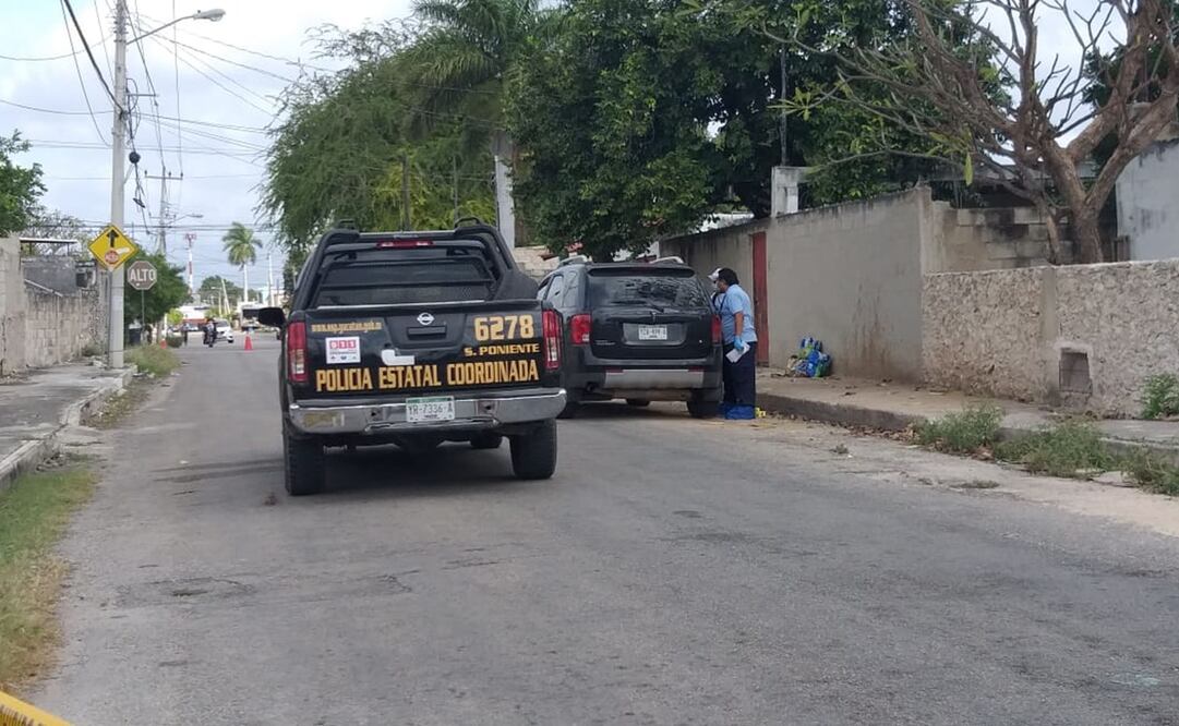 Amplia movilización ocasiono disparos de una camioneta Torrent a elementos policiacos en Mérida. Foto: Especial