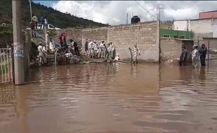 Alertan por incremento en el caudal del río Tula; desalojan viviendas 