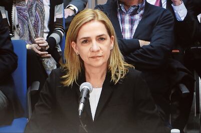 Infanta se ampara en la confianza a su marido