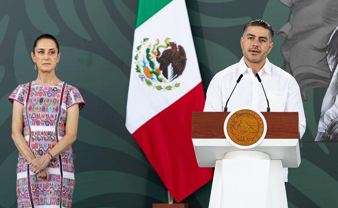 Secretario de Seguridad Ciudadana da detalles de resultados de la estrategia de seguridad en Guerrero. Foto: Hugo Salvador / EL UNIVERSAL