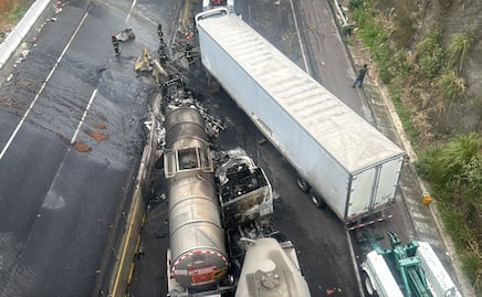 Reabren circulación en ambos sentidos en la Chamapa-Lechería; choque múltiple provoca cierre de más de 7 horas 