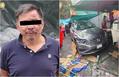 Cachetean a presunto conductor alcoholizado tras arrollar puesto de tianguis y a clientes en ÁO VIDEO