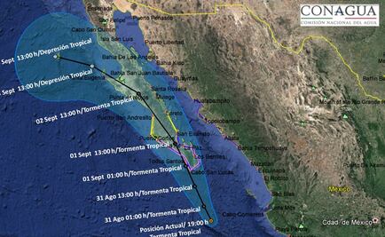 Se forma la tormenta "Lidia" en el Pacífico; Sinaloa emite alerta