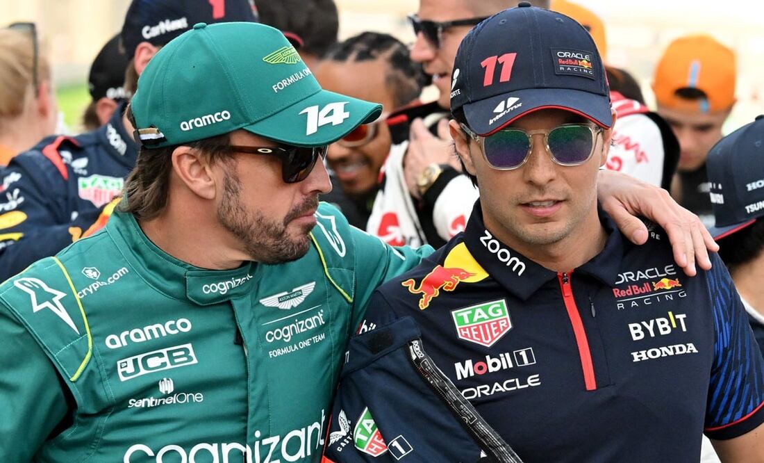 Sergio Pérez y Fernando Alonso -  Foto: AFP