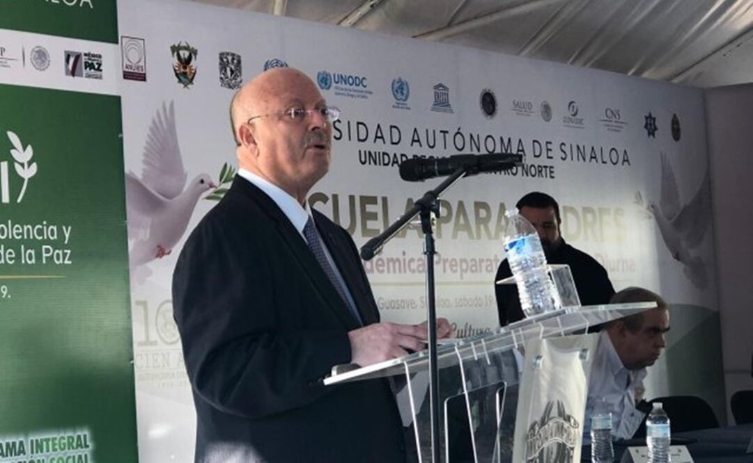 Juan Eulogio Guerra Liera, rector de la Universidad Autónoma de Sinaloa (Tomada de Twitter @RadioUAS)