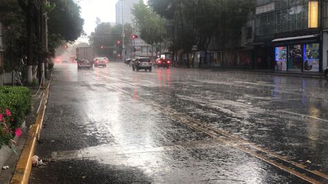 Reportan granizada en la delegación Cuauhtémoc