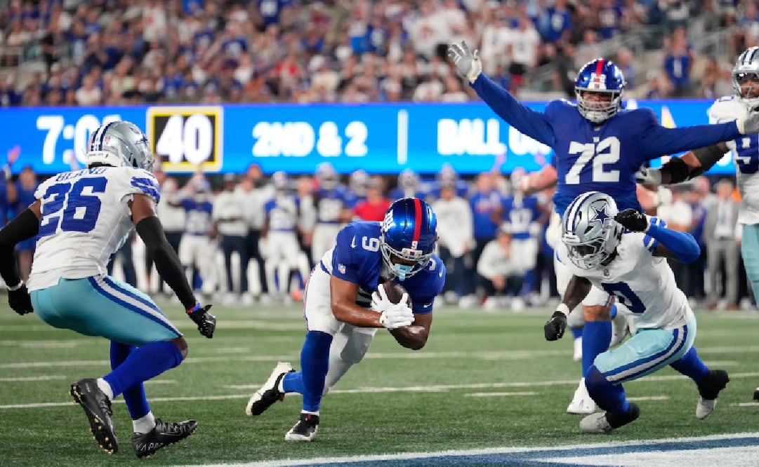 Los Giants de Nueva York vencen a los Cowboys de Dallas / Foto: AP