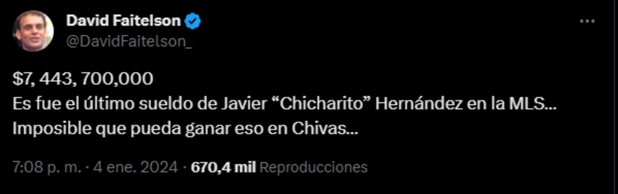 El error de Faitelson sobre el sueldo de Chicharito / Foto: Especiales