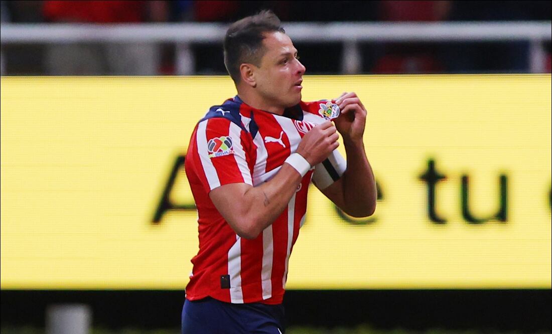 Javier Hernández celebra su anotación ante Rayados en la Jornada 17. FOTO: Imago7