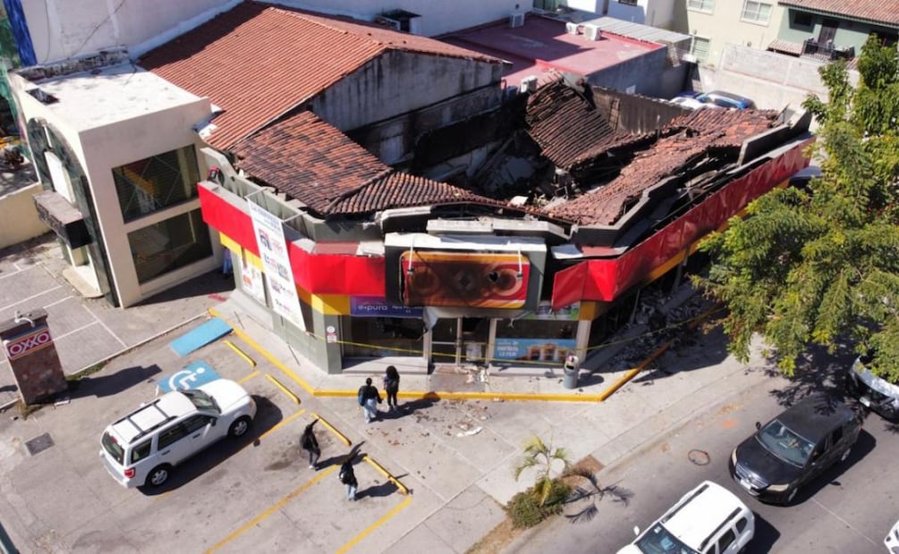 Comercios en ruinas tras el operativo contra "El Mencho" en Jalisco (27/02/2026). Foto: Juan Carlos Williams / EL UNIVERSAL