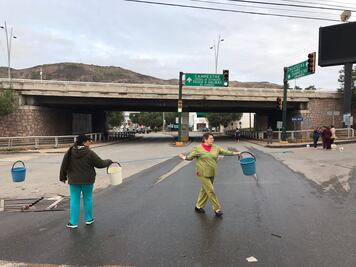 Realizan bloqueo por escasez de agua en Zacatecas