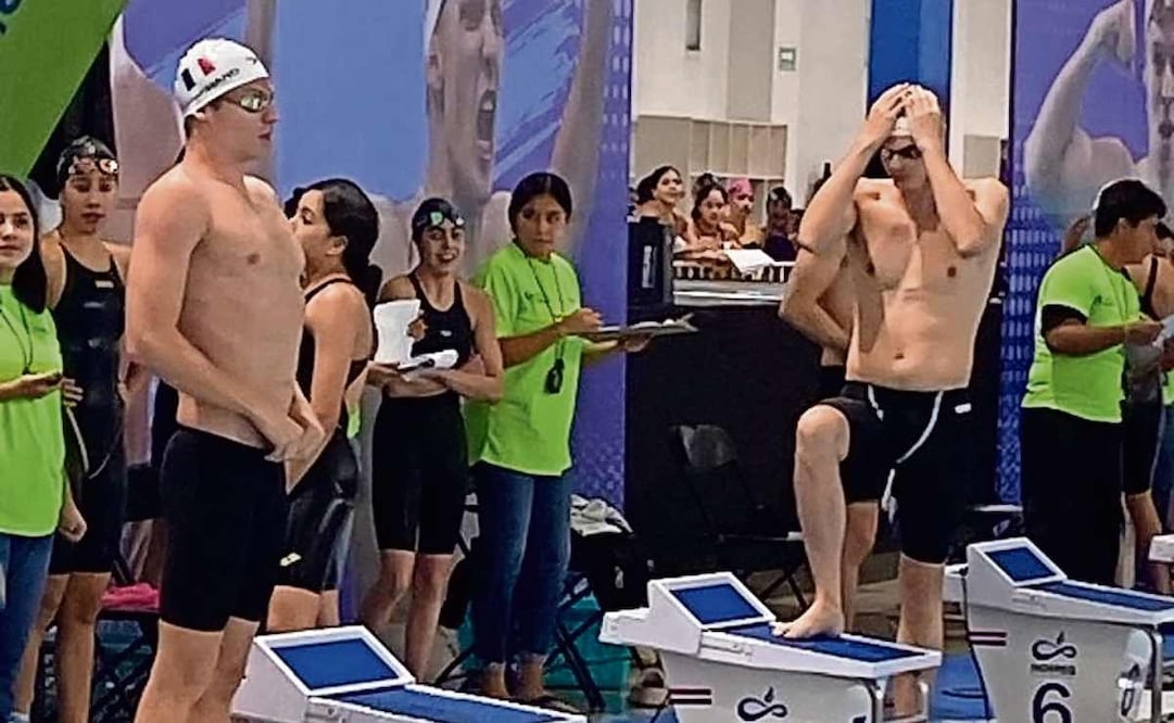 León Marchand compitió en Querétaro, donde sí hay alberca moderna. Foto: Especial