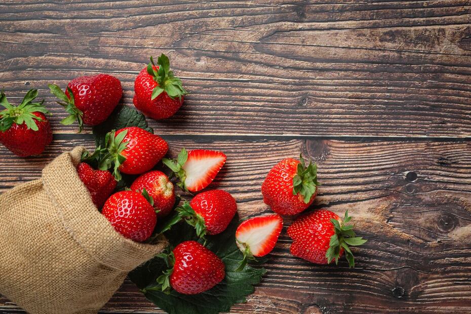 Las fresas son fuente de vitamina C. Foto: Freepik