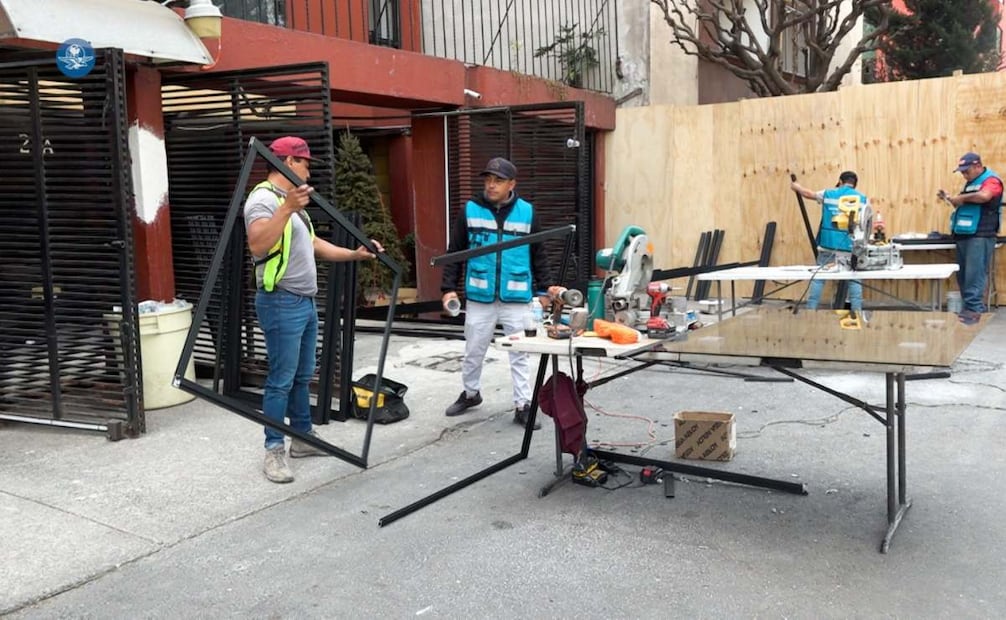 Se han reparado cuatro edificios vecinos dañados en la explosión en la colonia Paseos de Taxqueña.
Foto: Especial.