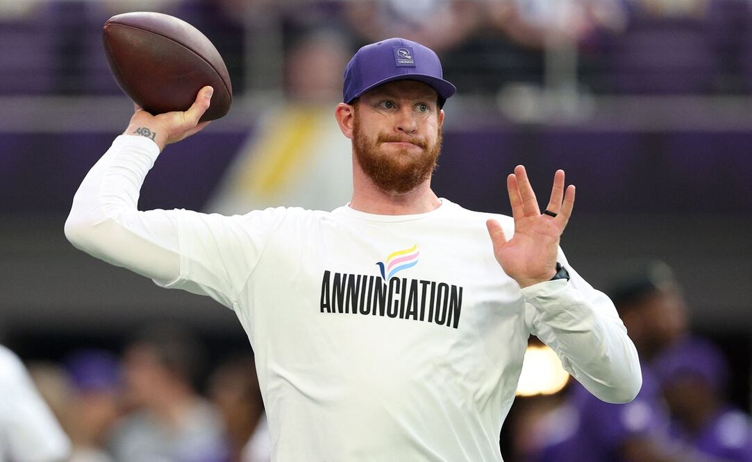 Wentz (32) será titular este domingo por los Vikings de Minnesota, su sexto equipo en nueve años en la NFL | FOTO: AFP