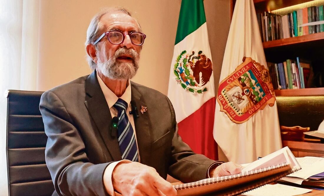 Entrevista a Pedro Moctezuma Barragán, Secretario del Agua del Estado de México. Foto: Alejandro Vargas | El Universal