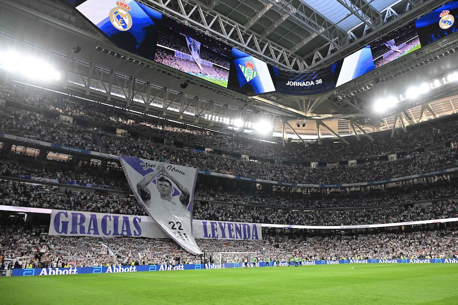 Despedida de Toni Kroos en el Estadio Santiago Bernabéu - Foto: AFP