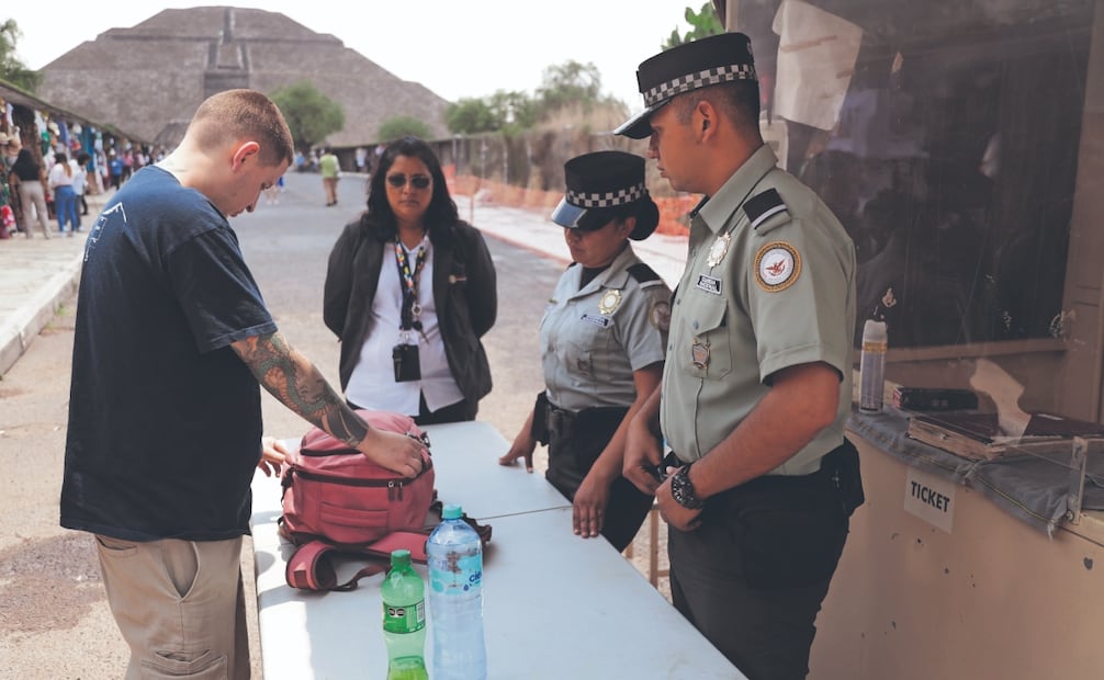 Las autoridades anunciaron que en los próximos días reforzarán el perímetro de Teotihuacán y establecerán puntos fijos de inspección. Foto: Carlos Mejía/ EL UNIVERSAL