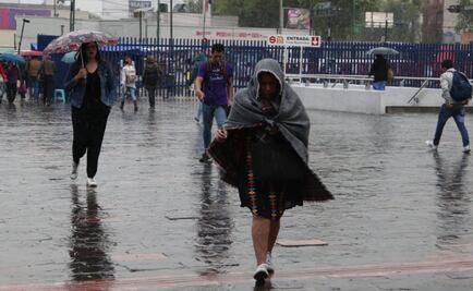 Prevén lunes lluvioso en el Valle de México