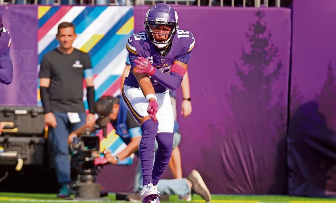 Justin Jefferson, parte de la ofensiva que ha destacado. Foto: Bruce Kluckhohn | AP