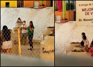 Captan a candidata del PRI repartiendo tinacos en Acapulco