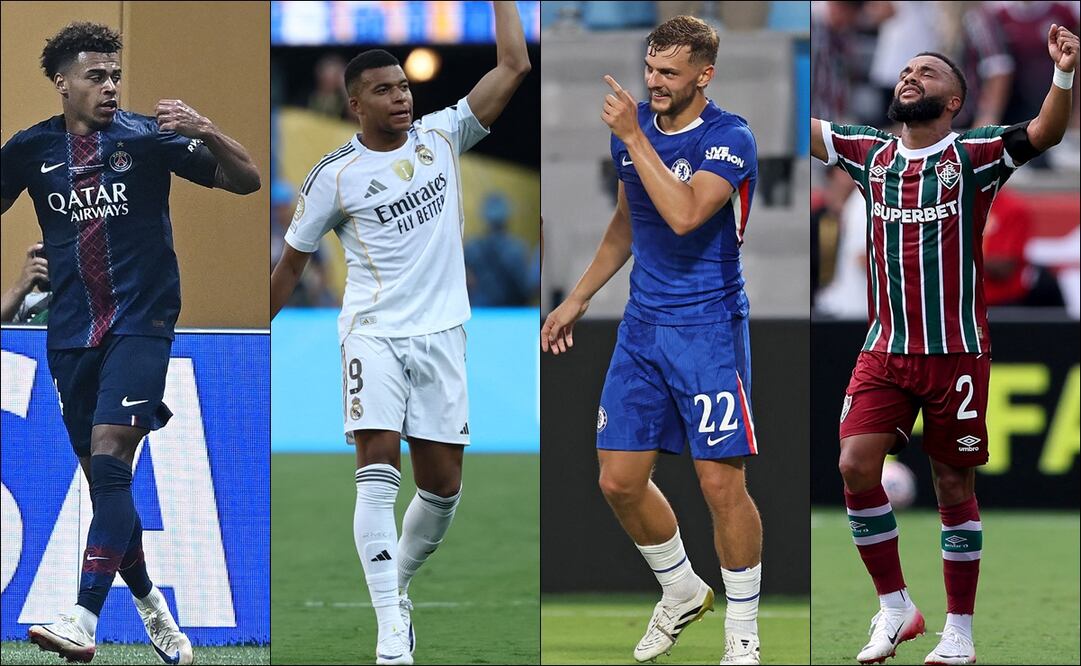 Chelsea, Fluminense, Real Madrid y PSG lucharán por el trofeo del Mundial de Clubes y así se disputarán las semifinales / FOTOS: AFP