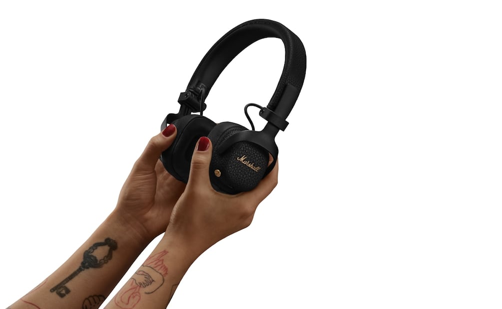 Los nuevos auriculares de Marshall tienen un diseño plegable y sonido Hi-Res inalámbrico. Foto: Marshall