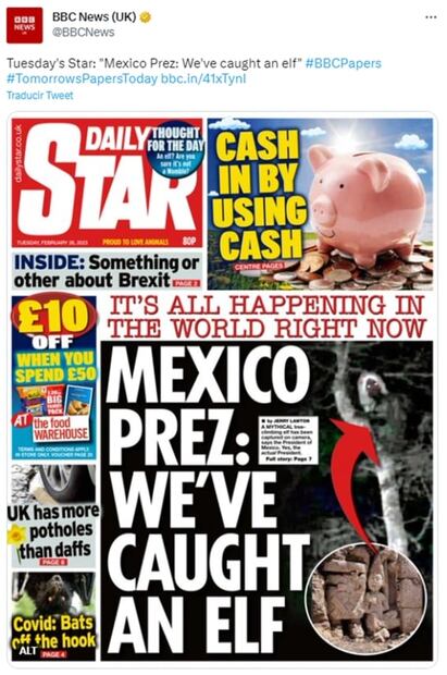 Twitter identifica foto de supuesto aluxe compartida por AMLO como fake