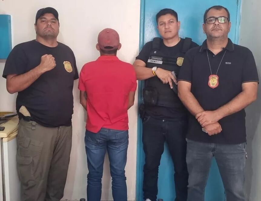 Jefferson da Silva Lima se entregó en la comisaría de Atalaia do Norte. Foto: O GLOBO
