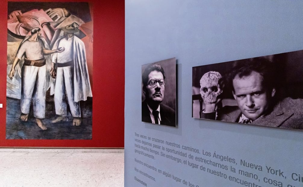 José Clemente Orozco dialoga con el cineasta soviético Sergei Eisenstein. Foto: MUSA