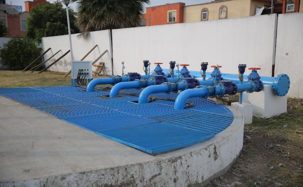 Rehabilitan pozo Benito Juárez en Ecatepec. Foto: Especial