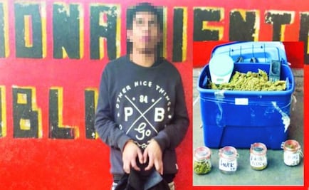 Detienen a joven en la Morelos por traer marihuana