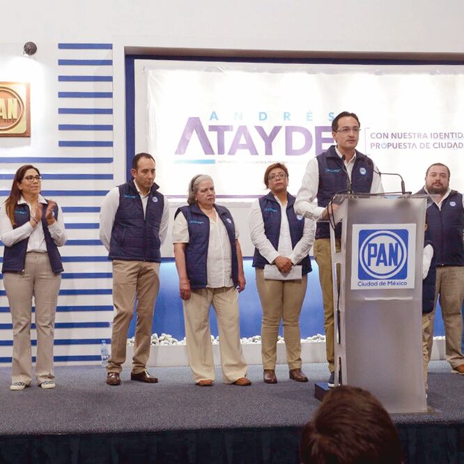 El ex diputado local Andrés Atayde dio a conocer a quienes integrarán la planilla que lo apoya para contender por la presidencia del Partido Acción Nacional en la Ciudad de México. (ESPECIAL)