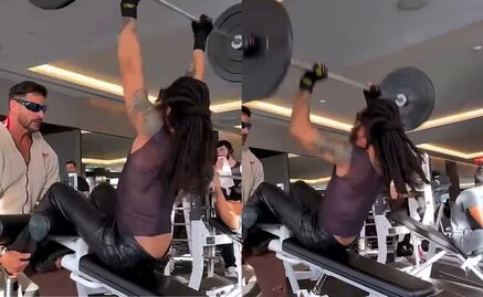 Lenny Kravitz se ejercita con pantalones de cuero y sus fans lo respaldan: "estrella de rock a tiempo completo"