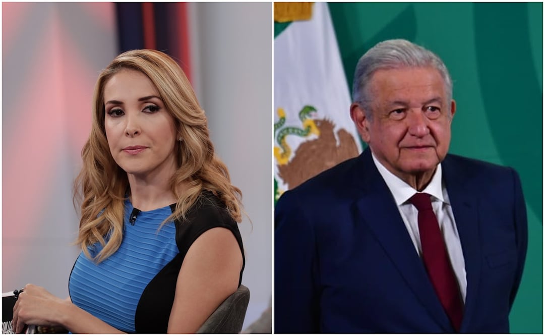 La periodista Azucena Uresti y el presidente López Obrador. Foto: Archivo / EL UNIVERSAL