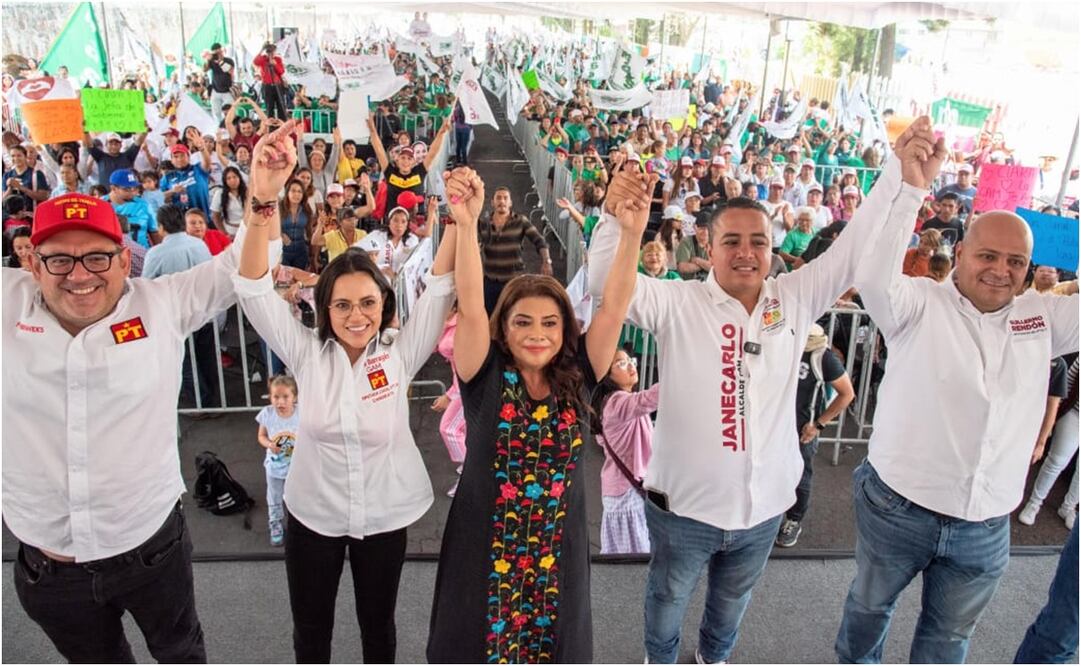 La candidata a la Jefatura de Gobierno de la coalición Sigamos Haciendo Historia en la Ciudad de México, Clara Brugada. Foto: Especial