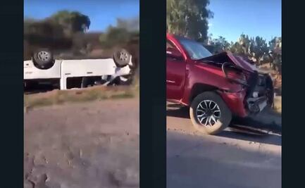 Tras enfrentamiento, hallan 3 vehículos y 2 cuerpos sobre carretera de Zacatecas